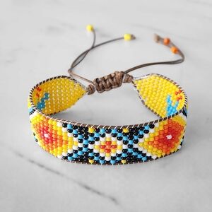 Handmade Beaded Boho Bracelet | Miyuki Boheme Y2K Jewelry